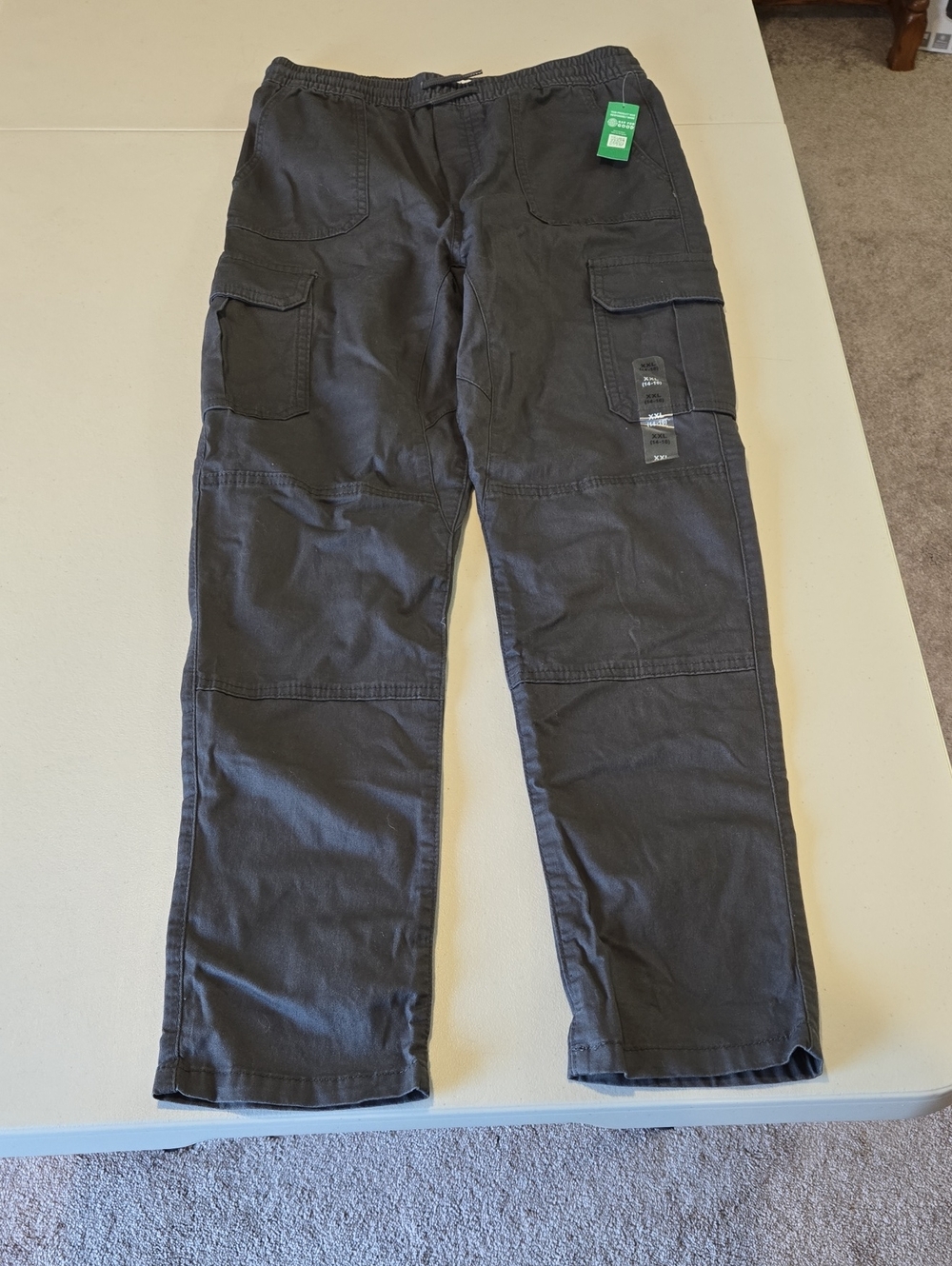 Boys Cargo  Pants - Dark Charcoal